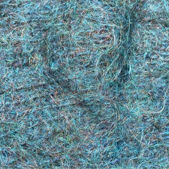 Woof Designs Brand Mohair and‎ Wool Tube Scarf or Hand Warmer Dark Turquoise - Picture 8 of 9